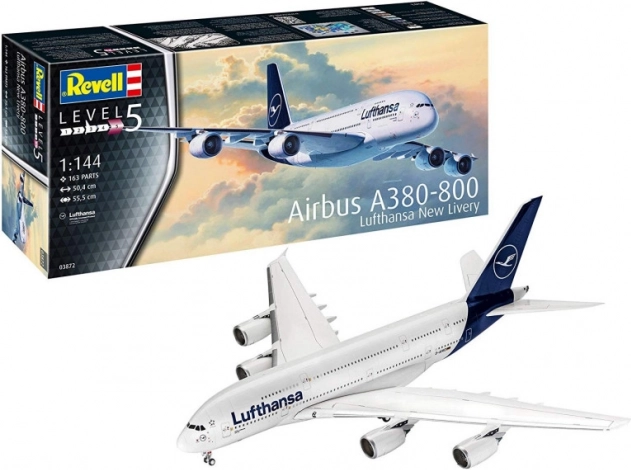 Plastični model Airbus A380-800 Lufthansa – nova barvna shema