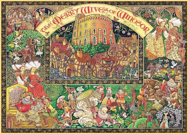 Ravensburger sestavljanka Vesele windsorske gospe 1000 koščkov