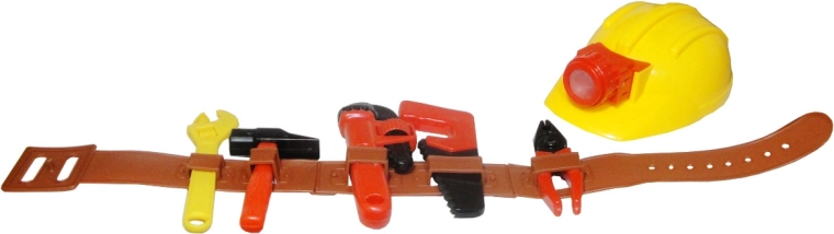 Otroški pas z orodjem in zaščitno čelado