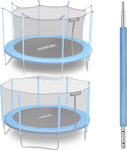Neo-Sport spodnji del stebrička za trampolin 8–15 ft moder (za zunanjo in notranjo mrežo)