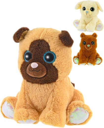 Dišeči plišasti kuža za dojenčke, sedeč 19–20 cm - 1 kos