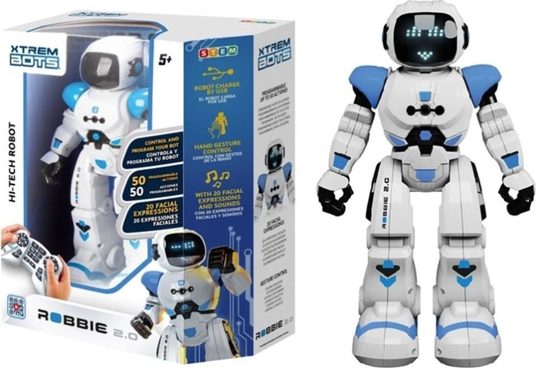 Xtrem Bots Robbie 2.0 – interaktivni programabilni robot na daljinsko upravljanje