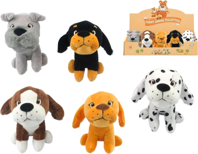 Plišasti kužek 13 cm – mehak objemček za otroke od rojstva