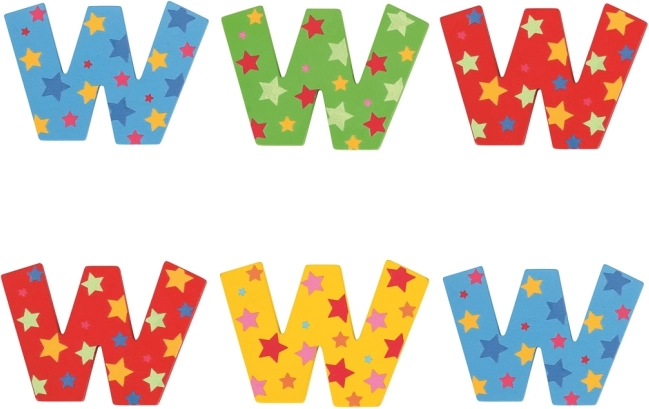 Zvezdnička črka Bigjigs Toys W