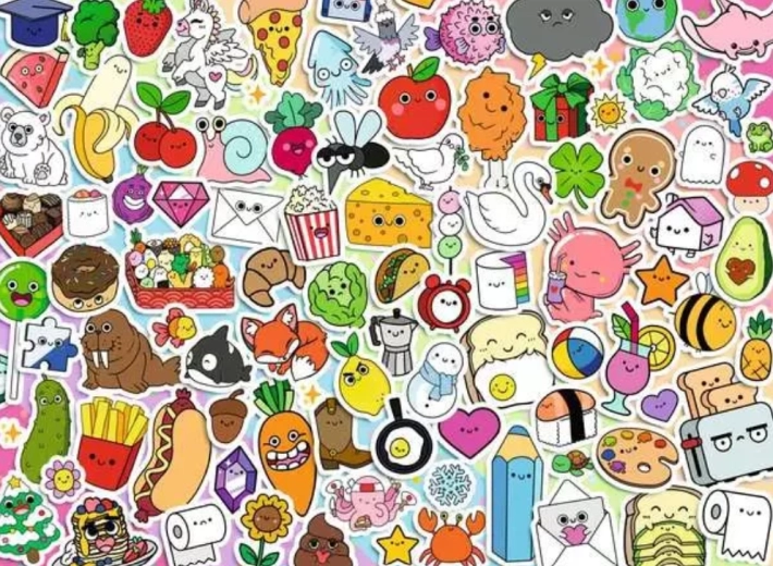 Ravensburger puzzle Kolaž polna kaosa 500 kosov