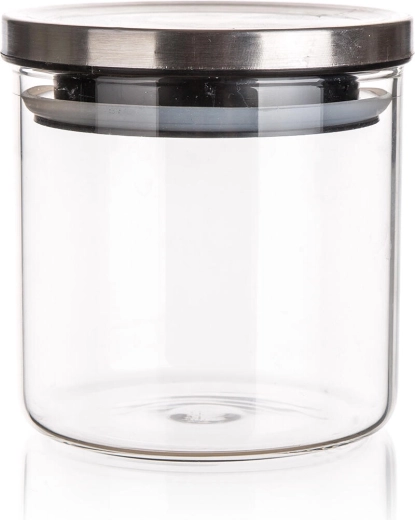 Steklen kozarec FREIA 0,65 l z nerjavečim pokrovom