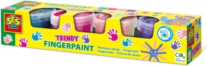 SES Creative prstne barve – komplet 4 modnih barv (4×110 ml)