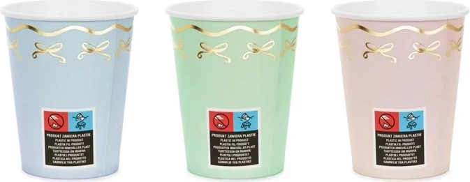Party kozarčki Kokardki (mašlice) mix 220 ml