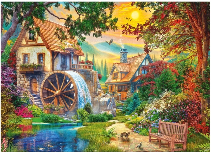 Puzzle DINO Slikoviti mlin 3000 delcev