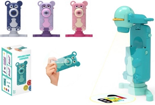 Zložljiv risalni projektor 2-v-1 v obliki medvedka