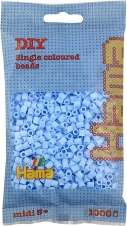 Hama Midi likalne perlice pastelno modre 1000 kos