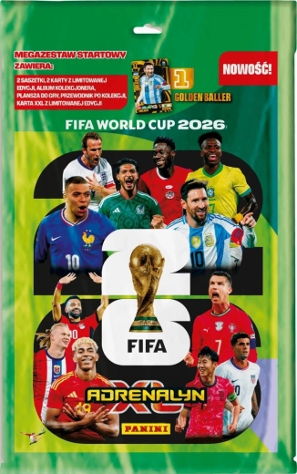 Panini FIFA World Cup 2026 mega začetni set zbirateljskih kart