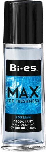Moški parfumirani dezodorant v steklu BI-ES Max Ice Freshness 100 ml