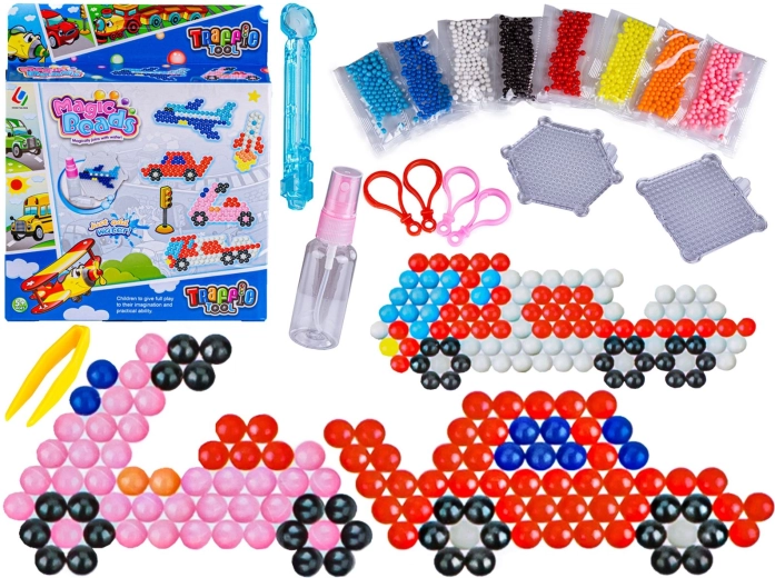 Water beads vehicles 800 pcs, 8 colors