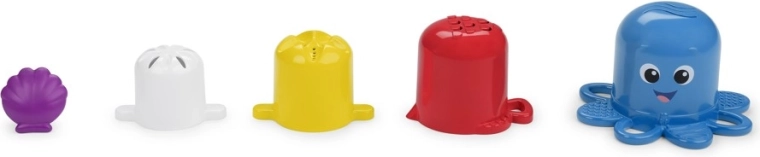 Baby Einstein Opus Stack & Stream – zložljive in vodne skodelice, komplet 5 kosov