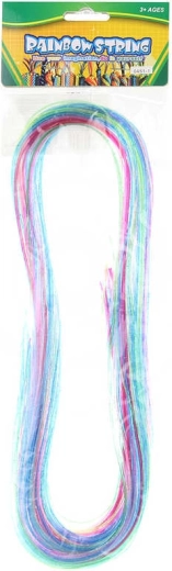 Colorful lacing strings and shaping tubes 100 cm, set of 35 pcs