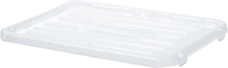 Plastičen pokrov za shranjevalni zaboj Cargobox 400 × 300 × 30 mm, prozoren