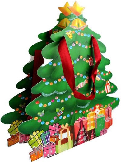 Darilna papirnata vrečka za božič 27 × 8 × 28 cm