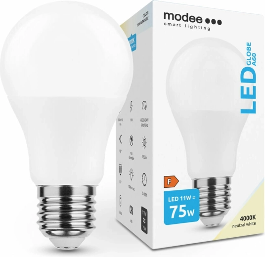 Modee Smart Lighting LED žarnica Globe E27 11 W nevtralno bela