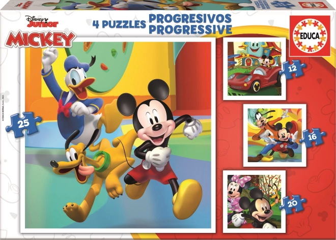 Educa puzzle Mickey in prijatelji 4v1