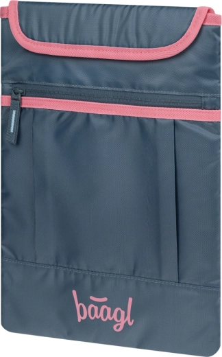 Baagl ovitek za prenosnik Logo rožnat GRS (15")