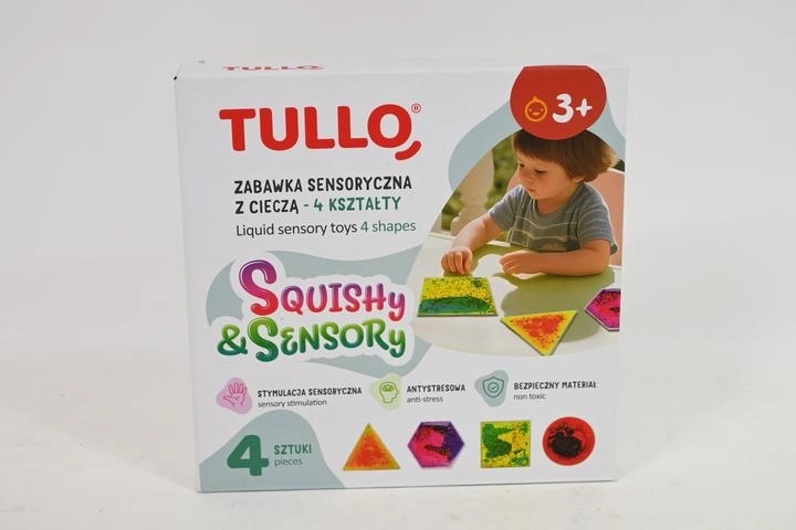 Sensory squishy squeeze toy with liquid (various shapes) - 1 piece