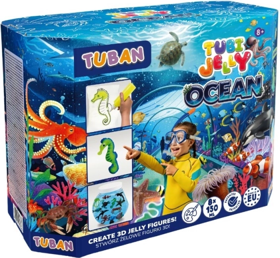 Tubi Jelly Ocean komplet z velikim akvarijem (8 barv)