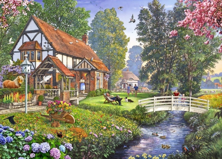 Sestavljanka Mirna nedelja 500 koščkov BLUEBIRD