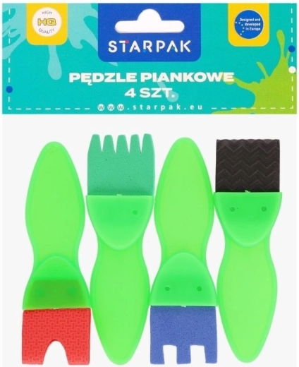 Set of Foam Brushes (4 pcs)
