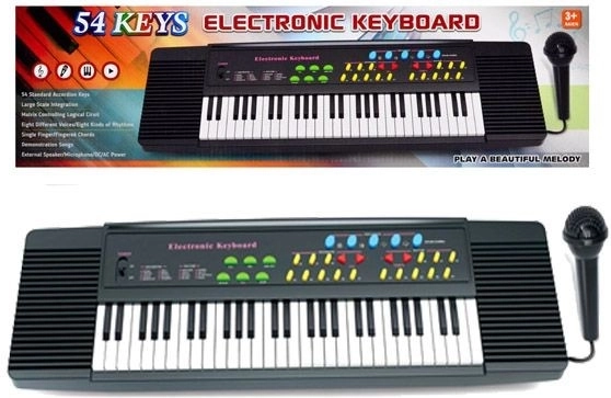 Otroške orglice (keyboard) z mikrofonom 50 cm – 1 kos