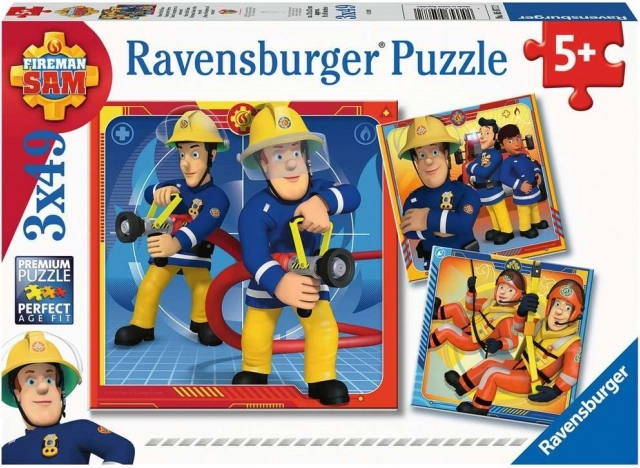 Ravensburger sestavljanka Gasilec Sam na reševanju 3x49 kosov