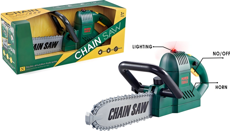 Otroška akumulatorska verižna žaga s svetlobo in zvokom