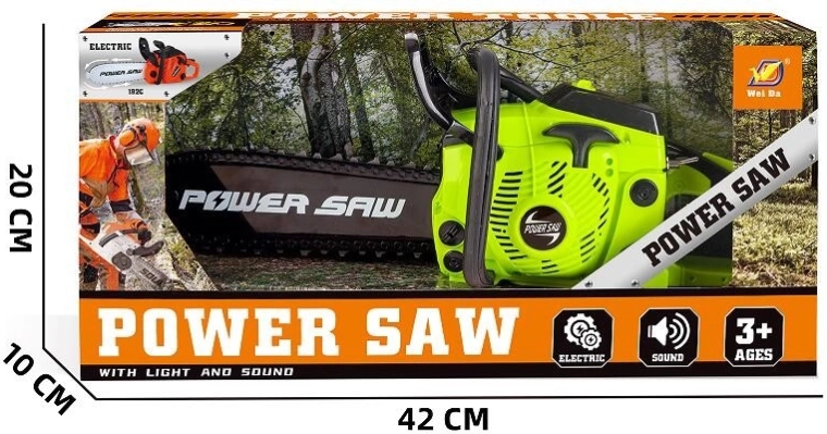 Otroška verižna žaga z lučjo in zvokom