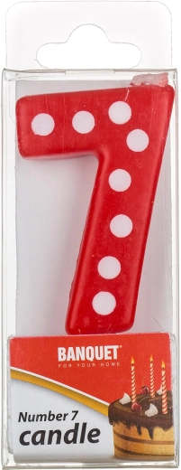 Svečka za torto številka 7 MY PARTY 5 × 3 cm