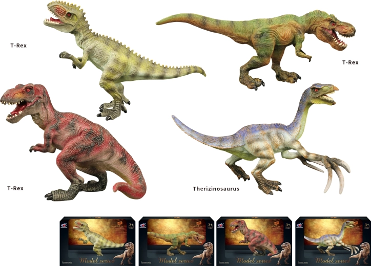 Dinozavrski svet – set figur dinozavrov, 4 vrste