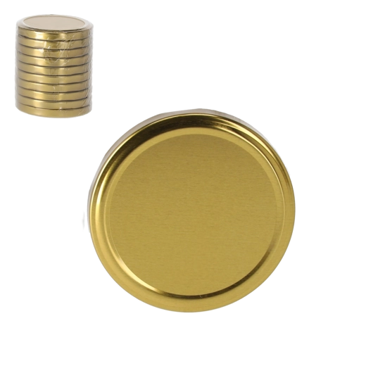 Komplet zlatih pokrovčkov za vlaganje 82 mm (10 kosov)