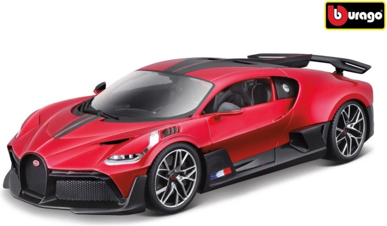 Bugatti Divo Car Model in 1:18 Scale, Metallic Red