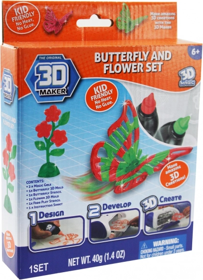 3D Maker tematski komplet za ustvarjanje 3D izdelkov brez toplote in lepila