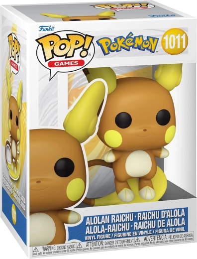 Funko Pop! Games Pokémon – Alolan raichu #1011 – 1 kos
