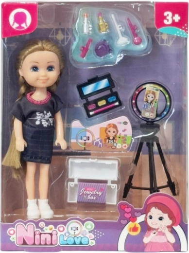 Punčka s kozmetičnimi dodatki