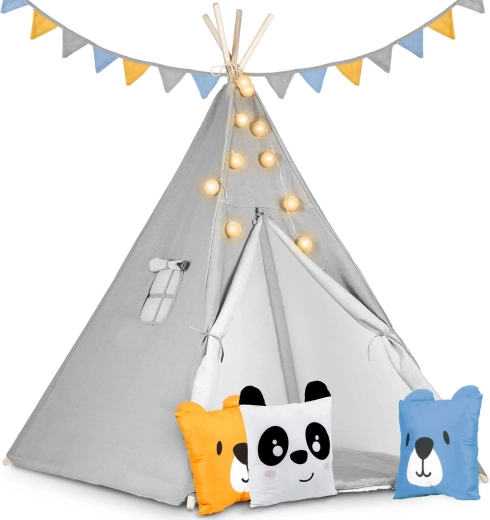 Otroški tipi s lučkami Nukido – siv