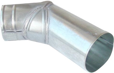 Koleno V 80 mm iz pocinkovanega jekla