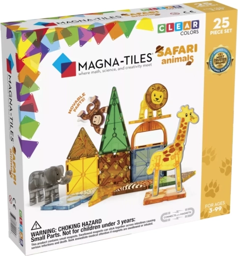 Magna-Tiles safari živali magnetna sestavljanka 25 delov