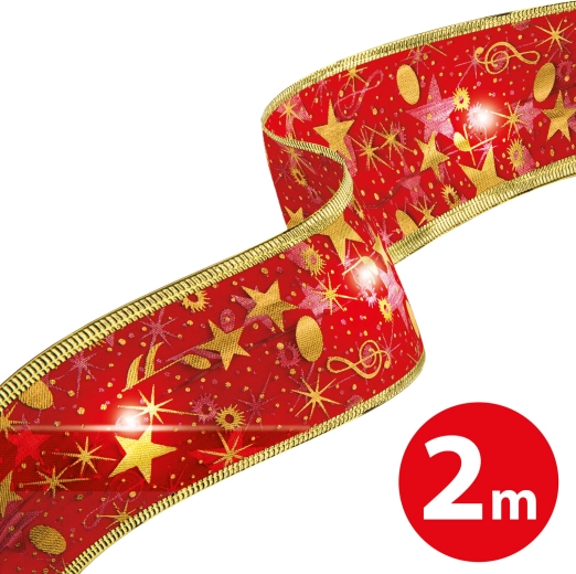 Božični LED trak rdeče barve, 2 m
