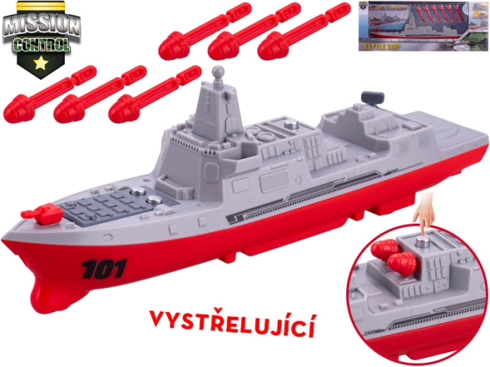 Mission Control rušilec torpedovcev – vztrajnostna bojna ladja s streli 24 cm