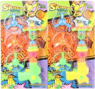 Baterijska pištola z letečimi rotorji in barvnim vrtežkom