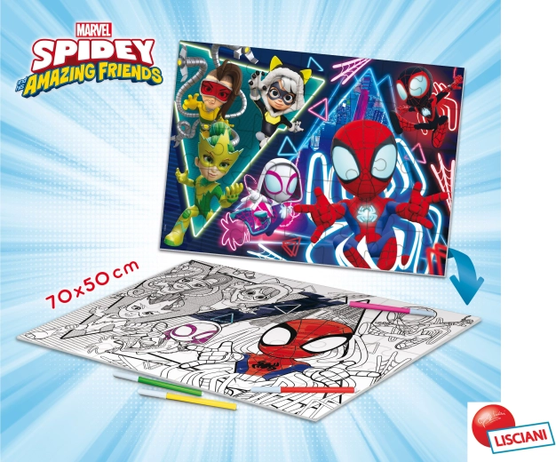 Dvostranska talna sestavljanka Spidey s 35 koščki