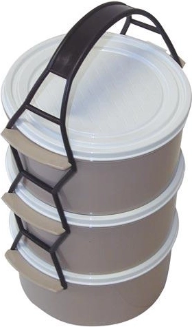Posoda za prenos hrane 3x1,0 l plast