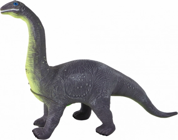 Velika figura dinozavra brahiozavra z zvokom 33 cm siva