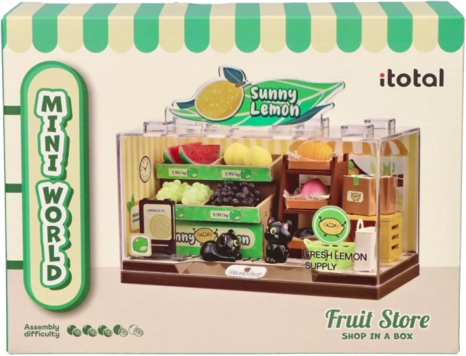 i-Total DIY miniatura sadne trgovinice za sestavljanje